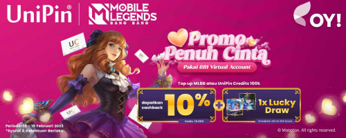 Promo Penuh Cinta Bareng UniPin & OY! Indonesia